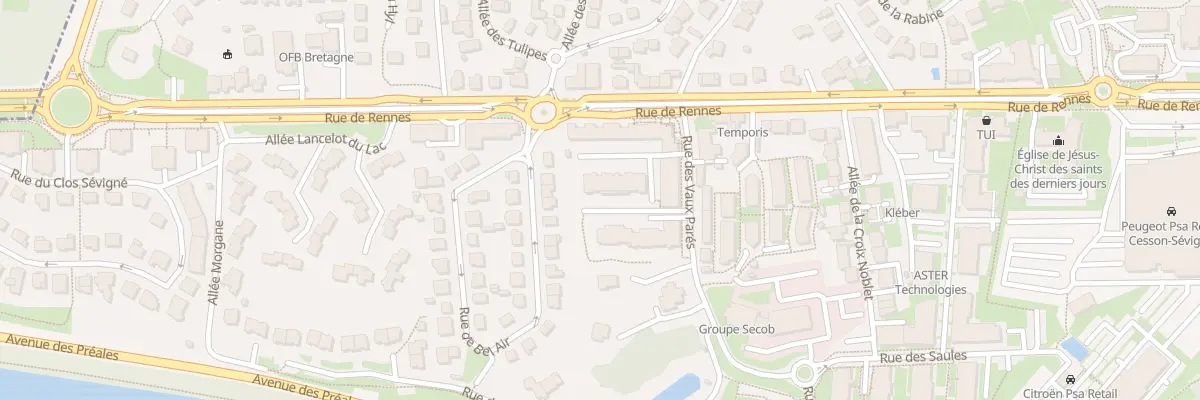Plan du 6 Rue des Vaux Parés à Cesson-Sévigné