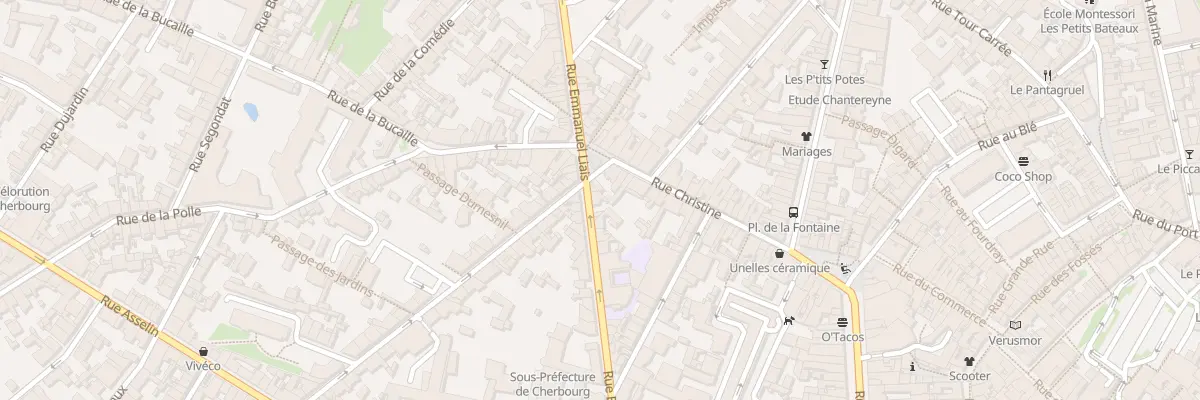 Plan du 77 Rue Emmanuel Liais à Cherbourg-en-Cotentin