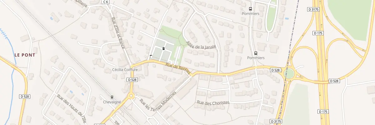 Plan du 3 Rue de Rennes à Chevaigné