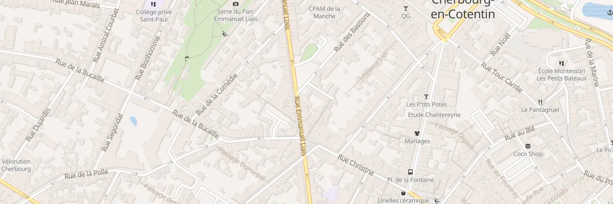 Plan du 57 Rue Emmanuel Liais à Cherbourg-en-Cotentin