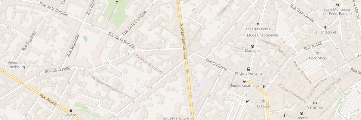Plan du 2 Rue de la Duché à Cherbourg-en-Cotentin