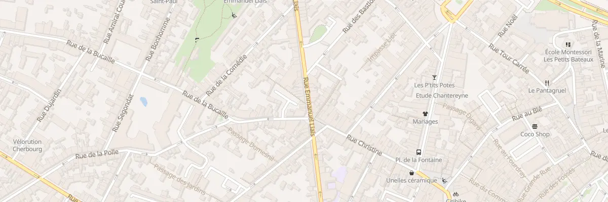 Plan du 66 Rue Emmanuel Liais à Cherbourg-en-Cotentin