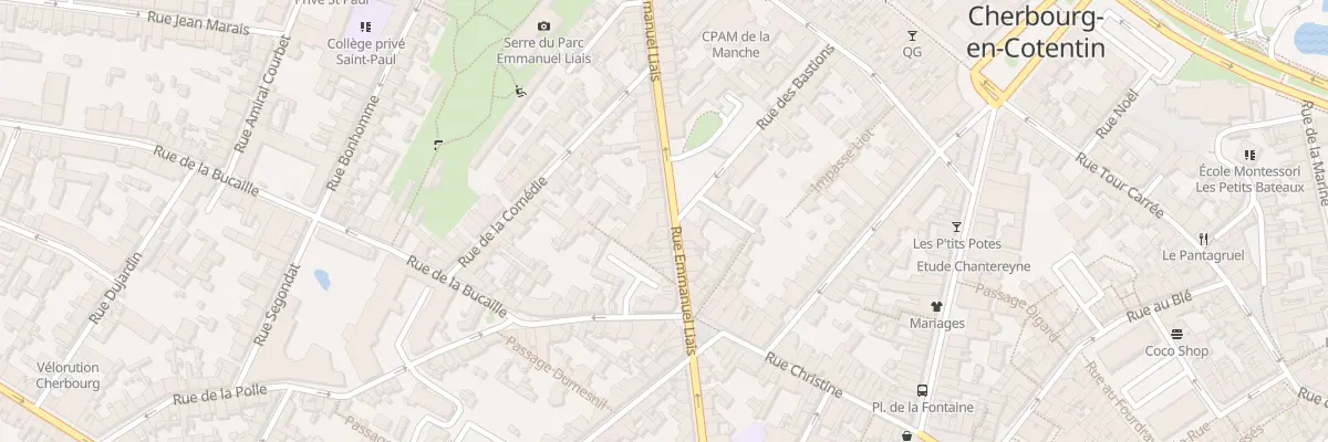 Plan du 56 Rue Emmanuel Liais à Cherbourg-en-Cotentin