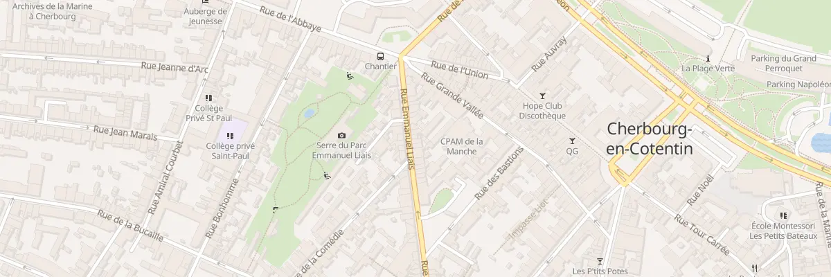 Plan du 27B Rue Emmanuel Liais à Cherbourg-en-Cotentin