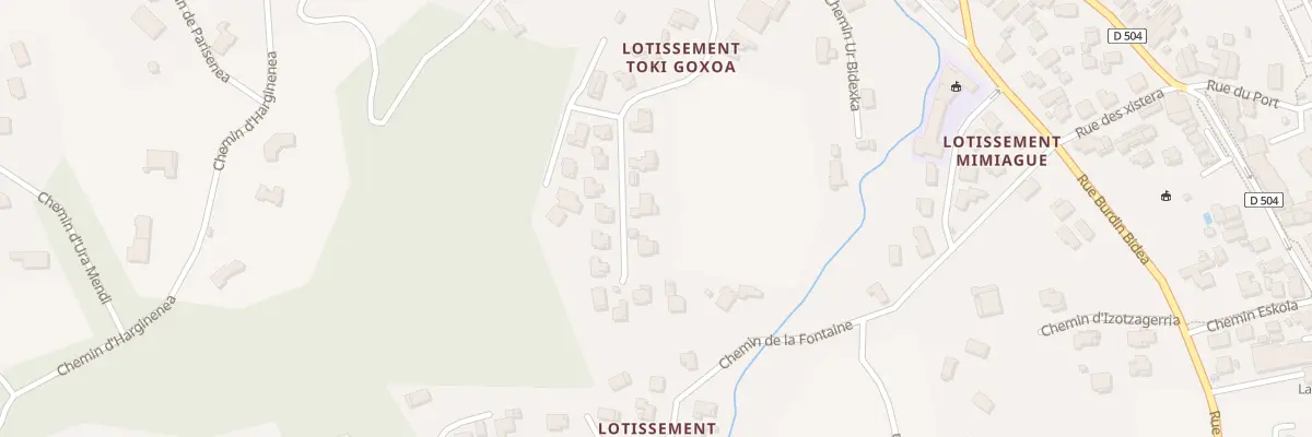 Plan du 2 Lot Toki Goxoa à Ascain
