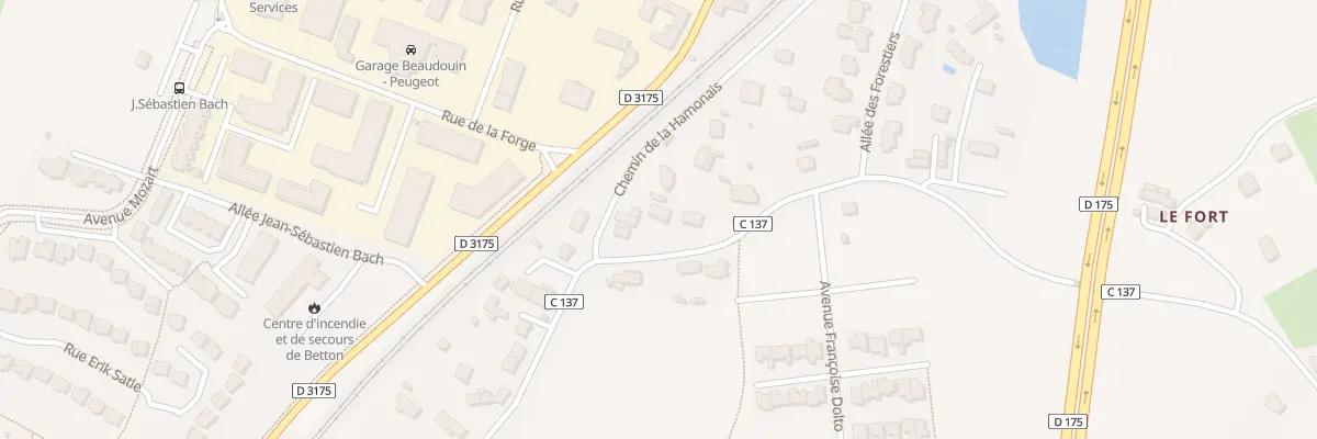 Plan du 39 Rue de la Hamonais à Betton