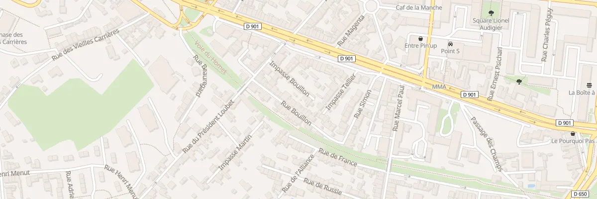 Plan du 19 Rue Bouillon à Cherbourg-en-Cotentin