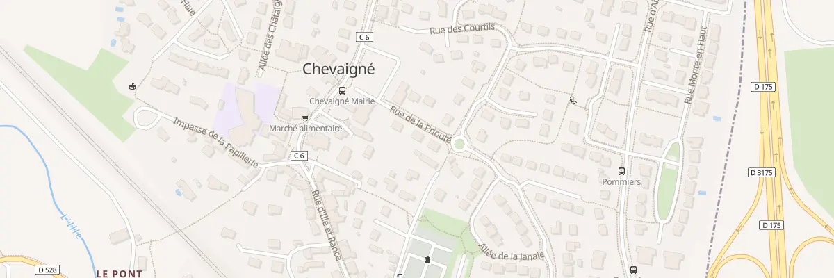 Plan du 4 Rue de la Priouté à Chevaigné