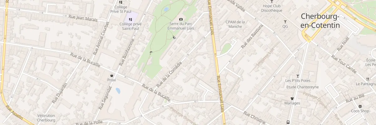 Plan du 29 Rue de la Comédie à Cherbourg-en-Cotentin