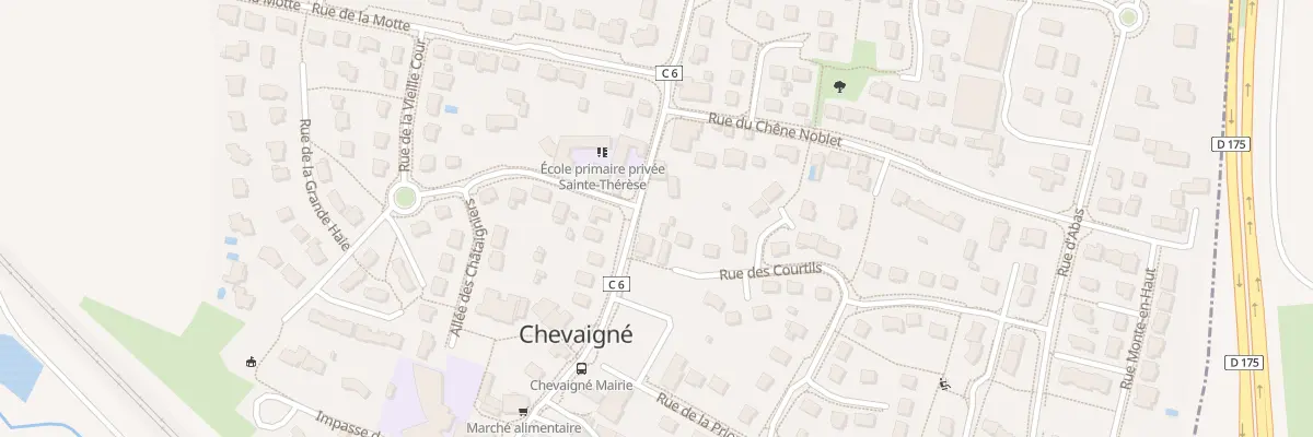 Plan du 14 Rue de la Mairie à Chevaigné