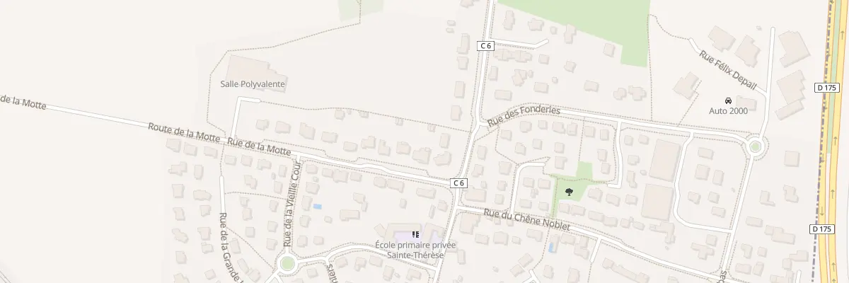 Plan du 2 Rue de la Motte à Chevaigné
