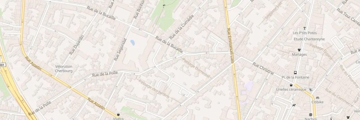 Plan du 1 Rue de la Polle à Cherbourg-en-Cotentin
