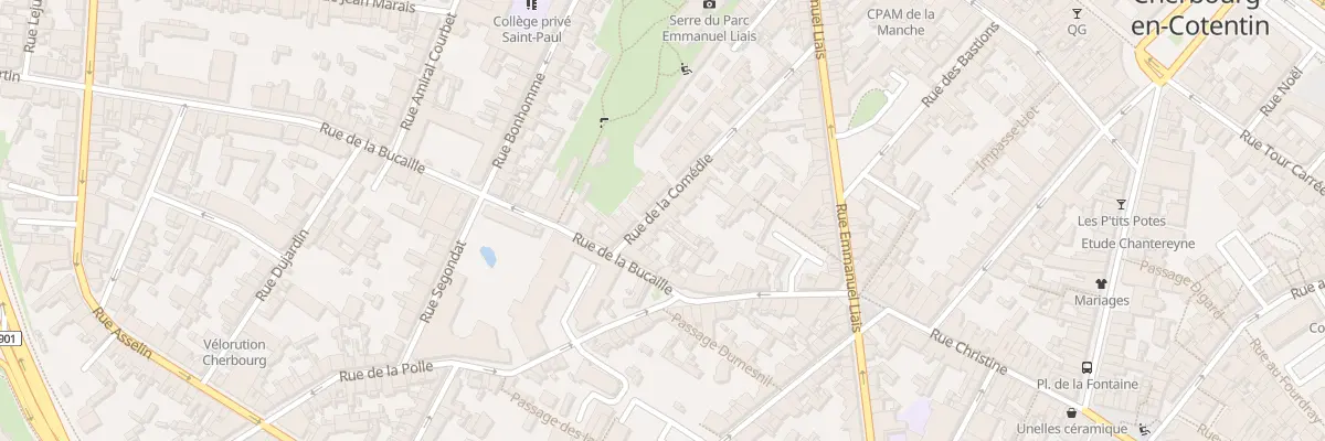 Plan du 43E Rue de la Comédie à Cherbourg-en-Cotentin