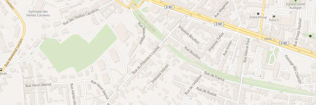 Plan du 69 Rue du Président Loubet à Cherbourg-en-Cotentin