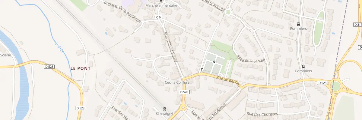 Plan du 9 Rue d’Ille et Rance à Chevaigné