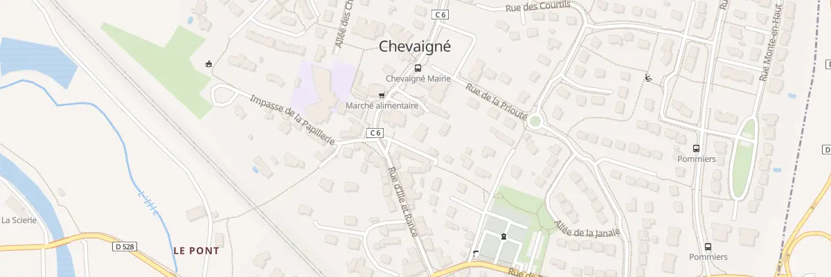 Plan du 16 Pl de l’Eglise à Chevaigné