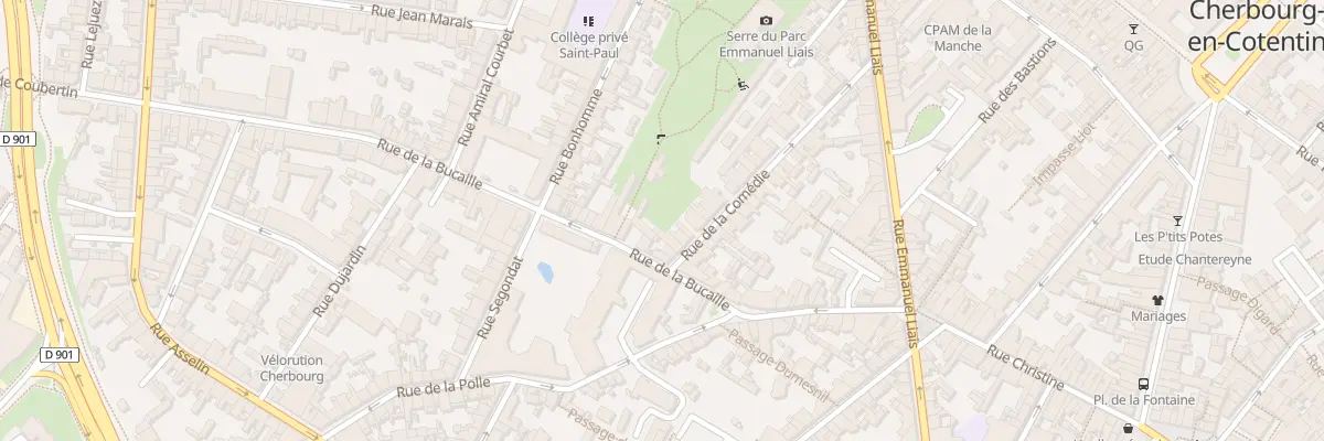 Plan du 38 Rue de la Comédie à Cherbourg-en-Cotentin
