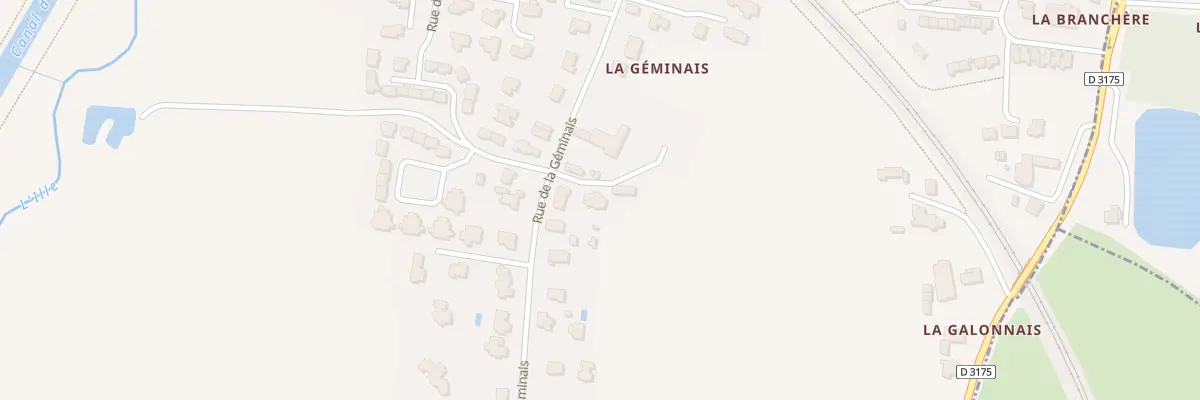 Plan du 19T Rue de la Géminais à Chevaigné