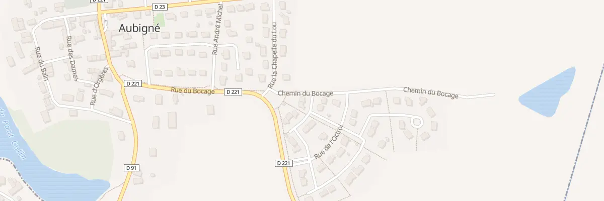 Plan du 9 Rue de la Baronnie à Aubigné