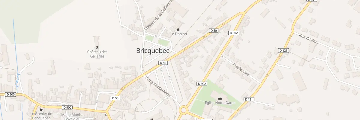 Plan du 18 Pl Sainte Anne à Bricquebec-en-Cotentin