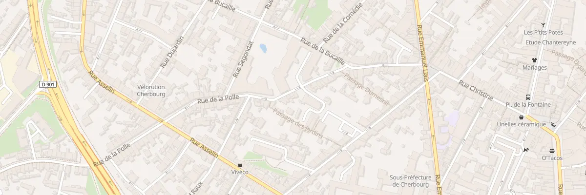 Plan du 25 Rue de la Polle à Cherbourg-en-Cotentin