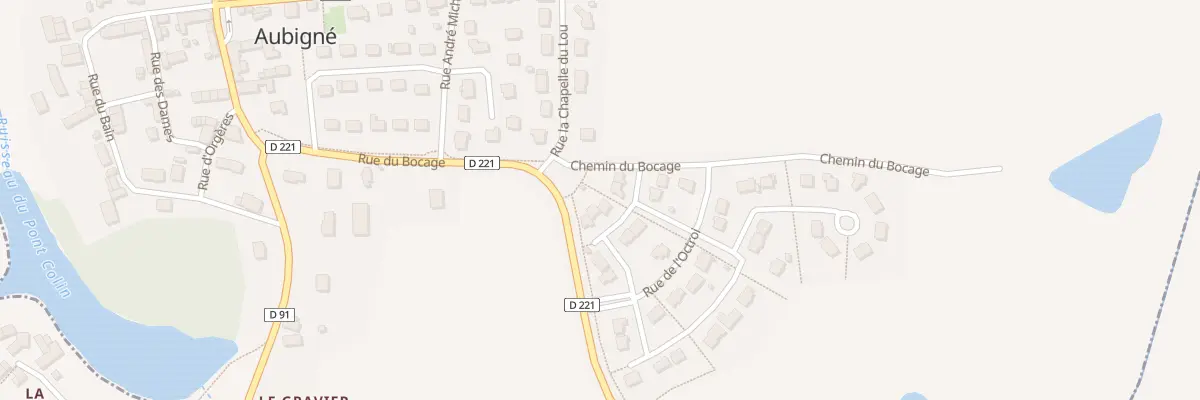 Plan du 5 Rue de la Baronnie à Aubigné