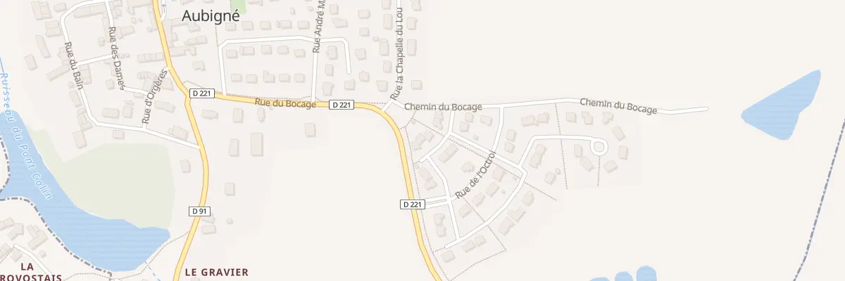 Plan du 3 Rue de la Baronnie à Aubigné