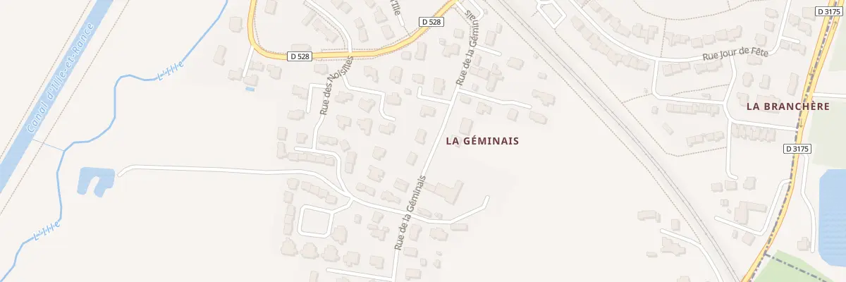 Plan du 8 Rue de la Géminais à Chevaigné