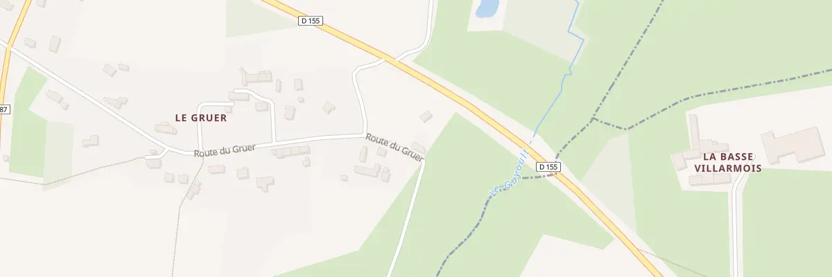 Plan du 493 Rte du Gruer à La Boussac