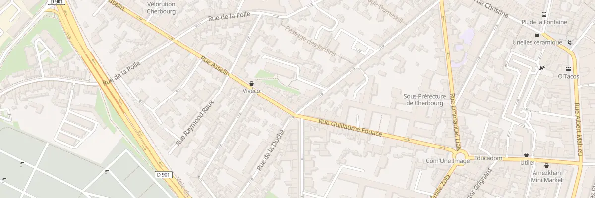 Plan du 56T Rue de la Duché à Cherbourg-en-Cotentin