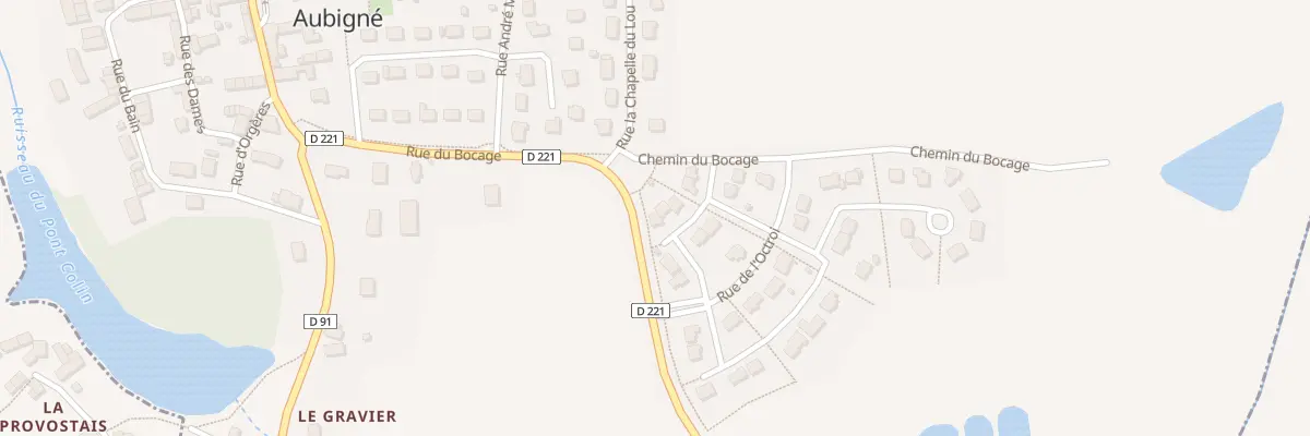 Plan du 1 Rue de la Baronnie à Aubigné