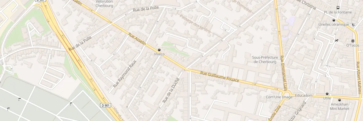 Plan du 4 Rue Asselin à Cherbourg-en-Cotentin