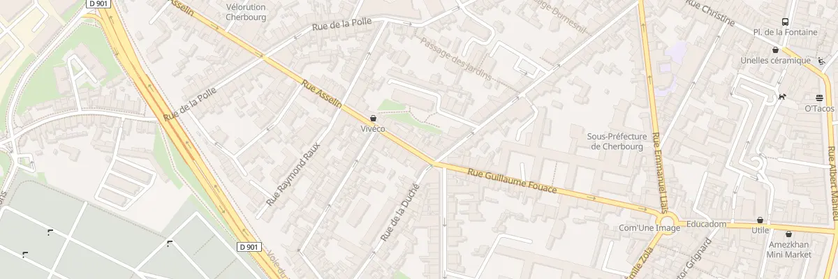 Plan du 6 Rue Asselin à Cherbourg-en-Cotentin