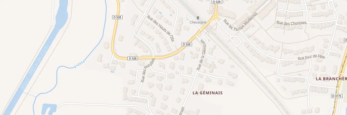 Plan du 21B Rue d’Ille et Rance à Chevaigné