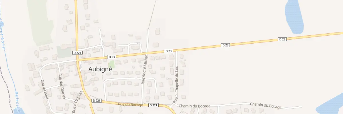 Plan du 2 Rue la Chapelle du Lou à Aubigné