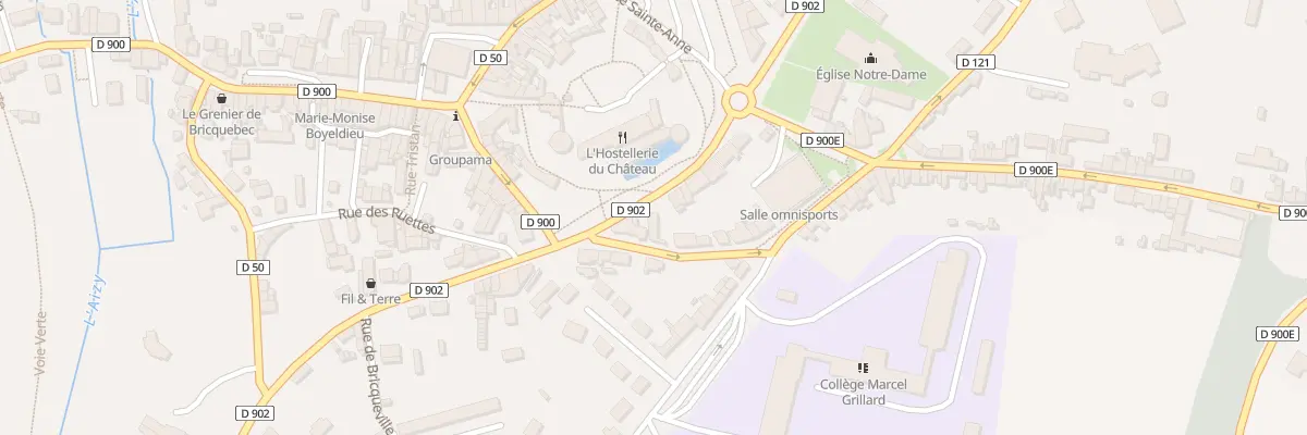 Plan du 9B Rue de Bricqueville à Bricquebec-en-Cotentin