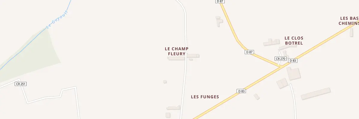 Plan du 5057 Le Champ Fleury à Cuguen
