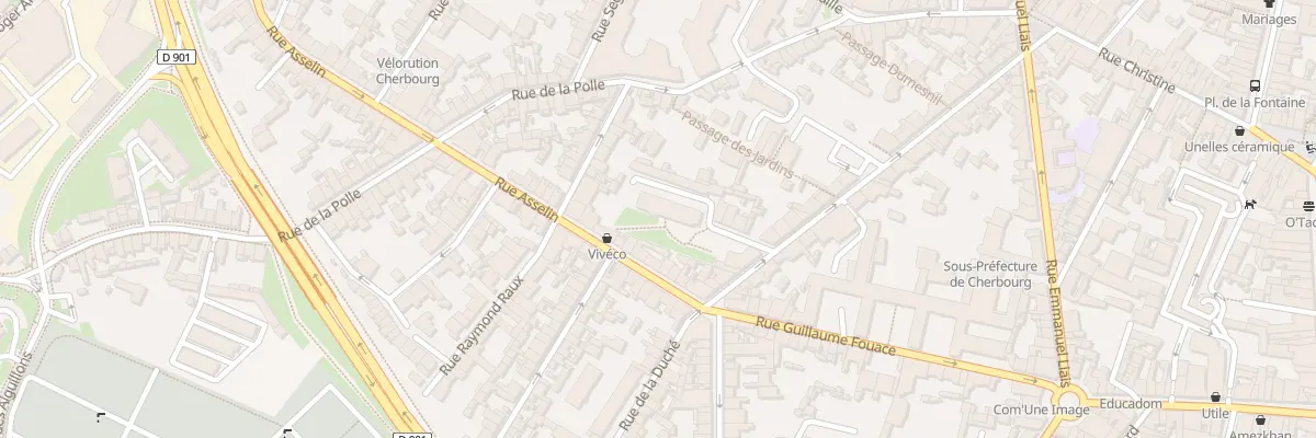 Plan du 50 Rue de la Duché à Cherbourg-en-Cotentin