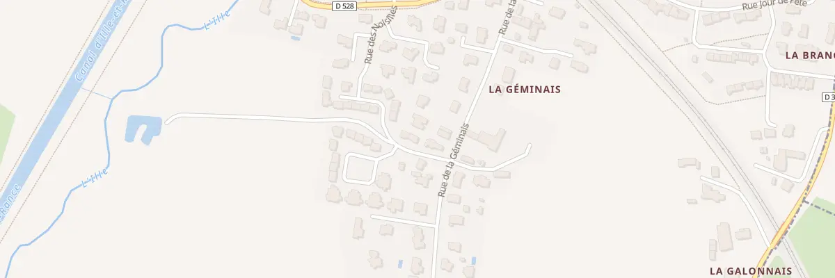 Plan du 13 Rue des Noisilles à Chevaigné