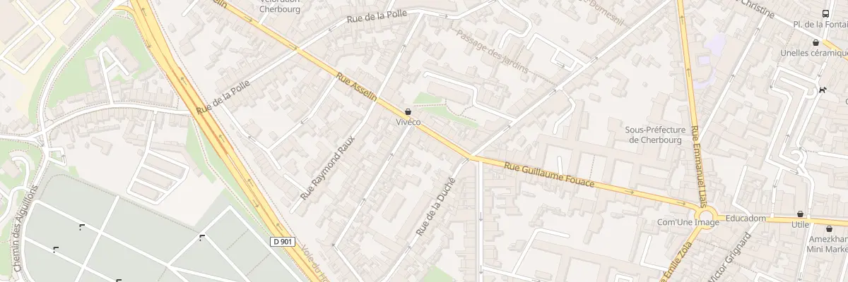 Plan du 11 Rue Asselin à Cherbourg-en-Cotentin