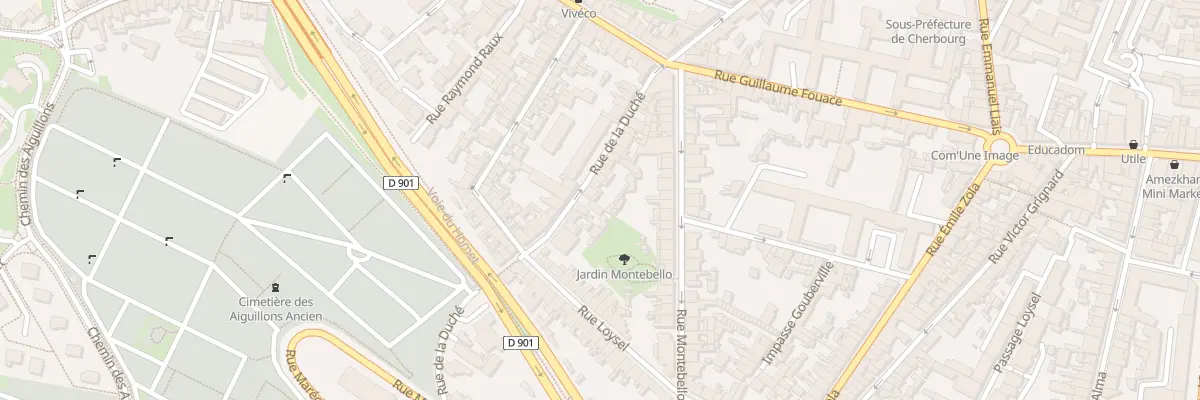 Plan du 85 Rue de la Duché à Cherbourg-en-Cotentin