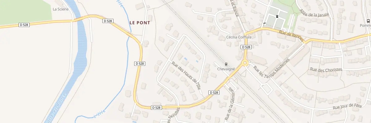 Plan du 3 Rue des Hauts de l’Ille à Chevaigné