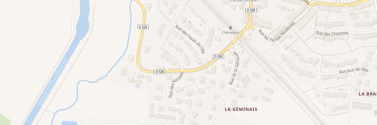 Plan du 2 Rue du Champ Michel à Chevaigné