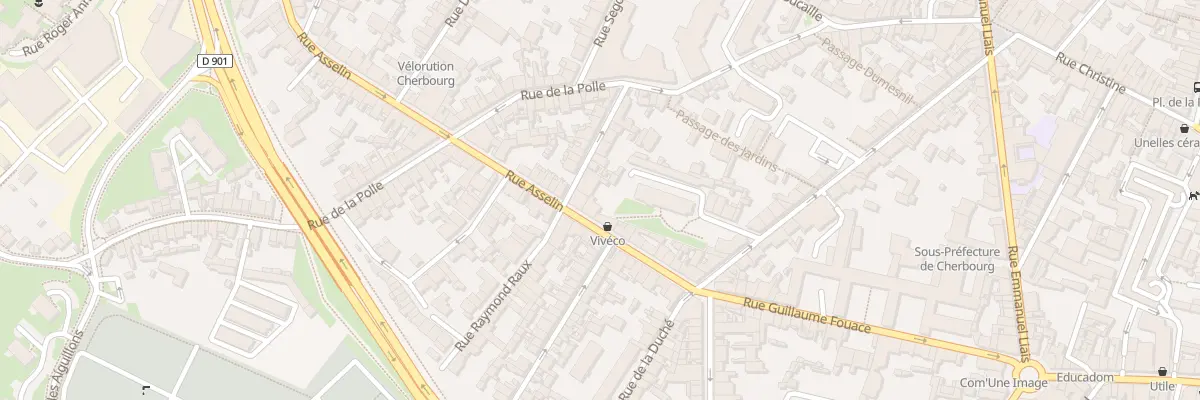 Plan du 22 Rue Asselin à Cherbourg-en-Cotentin