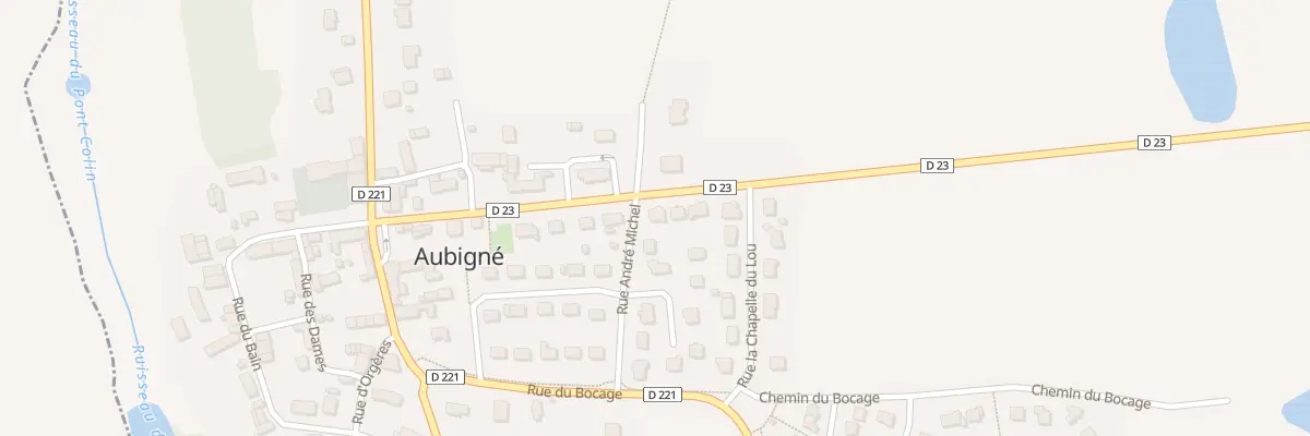 Plan du 16 Rue de la Mairie à Aubigné