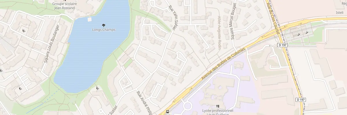 Plan du 6 Sq Jacques Monod à Rennes
