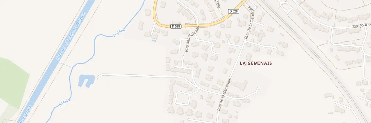 Plan du 1 Rue des Noisilles à Chevaigné