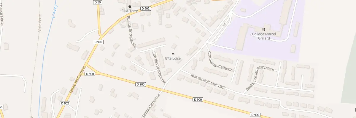Plan du 22 Rue Sainte Catherine Bricquebe à Bricquebec-en-Cotentin