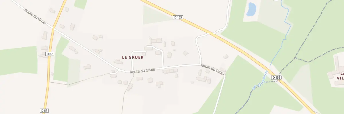 Plan du 11 Le Gruer à La Boussac