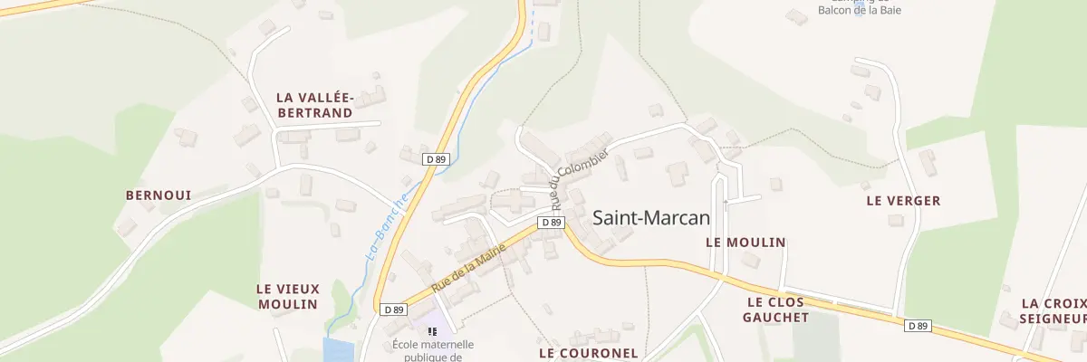 Plan du 2 Imp de l’Eglise à Saint-Marcan